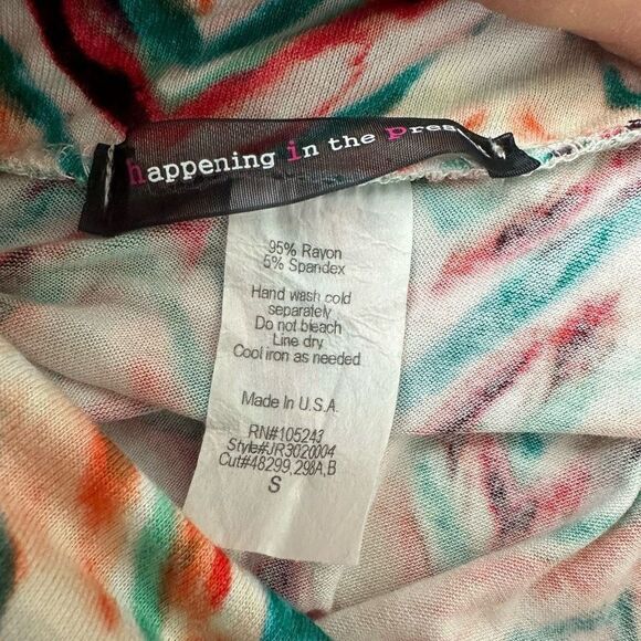 Happening In The Present Women's Size S Maxi Skirt Colorful Zig Zag Chevron - Picture 6 of 9